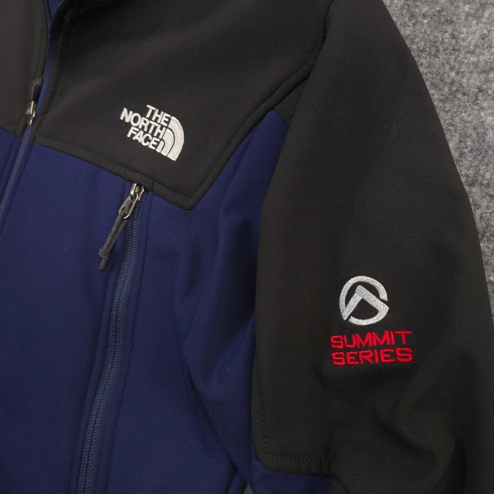 The North Face Summit Series Jacket Mens S Blue Black Windstopper Fleece Lined - Picture 5 of 13
